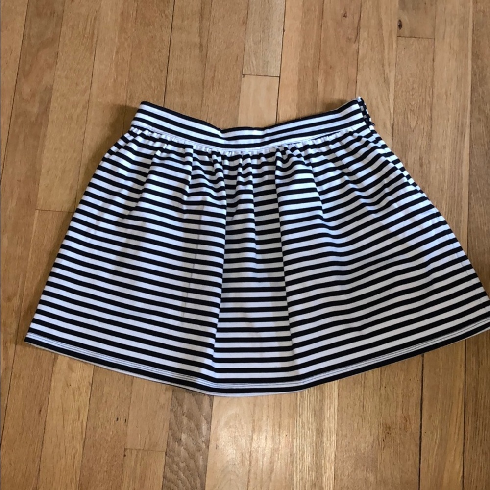 Striped skater skirt